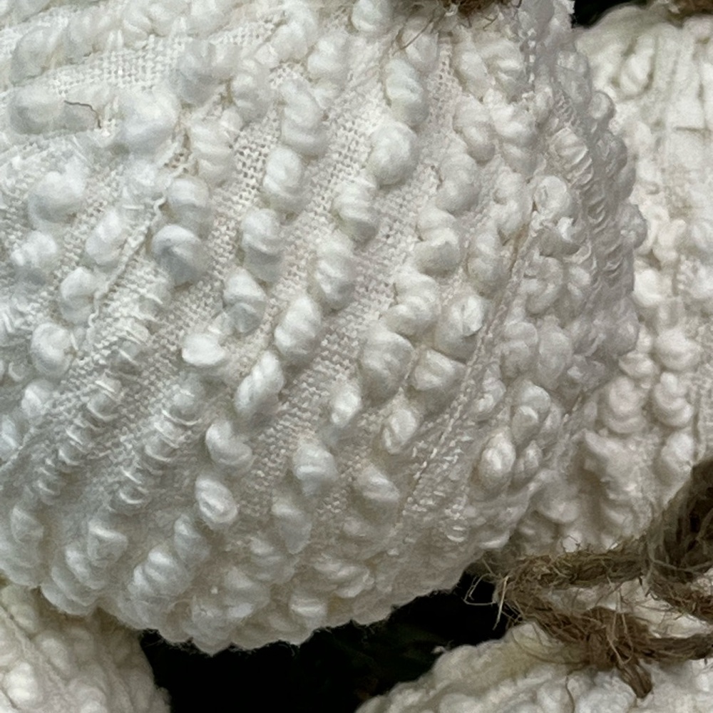 6 Handmade Chenille Hobnail Farmhouse Primitive Vintage Christmas Ornaments - Picture 4 of 7